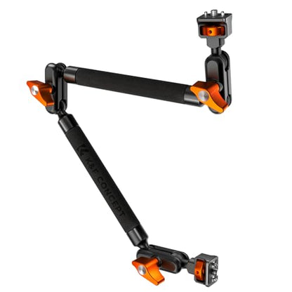 K&F CONCEPT 22" Magic Arm, Overhead Desk Camera Arm Mount, Long Articulating Friction Boom Arm for Phone, Action Camera, LED Light, Microphone