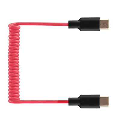 Audio Adapter Cable SC16 SC22 USB C to USB C for Rode Wireless GO II, ME, Pro Coiled Aux Cord Compatible with iPhone 16 15, McBook, PC, Laptop, Samsung Phones - 500mm