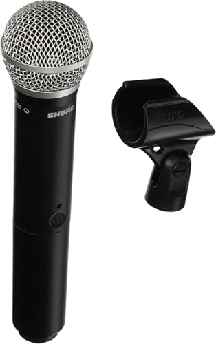 Shure BLX2/PG58 Handheld Transmitter with PG58 Capsule - H9 Band | Handheld vocal transmitter with PG58 capsule for BLX wireless systems; receiver sold separately - style: Handheld Transmitter w/ Mic Capsule Only