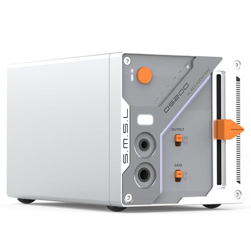 SMSL DS200 USB DAC Headphone Amplifier CS43131 Bluetooth 5.1 | MQA MQA-CD Audio Decoder 4.4mm / 3.5mm Headphone Output USB/Optical/Coaxial Input XMOS XU-316 Mood Light for PC/Home Audio