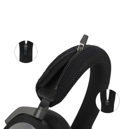 Protective Headband Cover Case Compatible with B&O Beoplay H9i/H9 Headphones,Headband Cushion Protector Pad Compatible with B&O Beoplay H8/H7/H6 with Zipper (Black) - color: Black