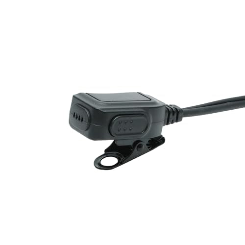 in-Ear Earpiece Compatible with Kenwood TK-3360 Baofeng UV-5RTP | In-ear bud, PTT mic, K1 2-pin; Compatible with TK-3140 TK-3402 BF-888S BF-F8HP UV-5R H-777 RT21 RT7