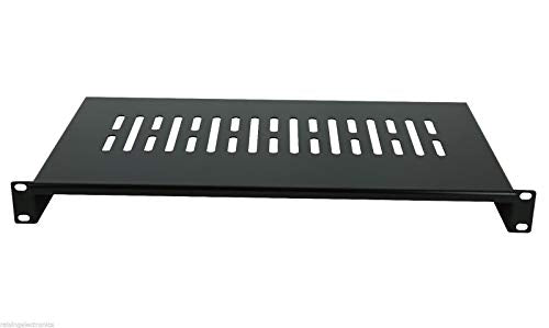Server Shelf Cantilever Tray Vented Shelves Rack Mount 19 Inch 1U 8Inch(200mm) Deep - color: Black-8Inch, size: 8Inch(200mm) Deep