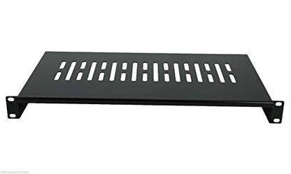Server Shelf Cantilever Tray Vented Shelves Rack Mount 19 Inch 1U 8Inch(200mm) Deep - color: Black-8Inch, size: 8Inch(200mm) Deep