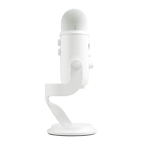 Logitech Creators Blue Yeti USB Microphone for Gaming, Streaming, Podcast, YouTube, Discord, PC, Studio Sound, Plug & Play-Whiteout | For PC and Mac, gaming, recording, streaming, podcasting, Blue VO!CE effects, plug and play, studio use