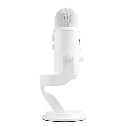 Logitech Creators Blue Yeti USB Microphone for Gaming, Streaming, Podcast, YouTube, Discord, PC, Studio Sound, Plug & Play-Whiteout | For PC and Mac, gaming, recording, streaming, podcasting, Blue VO!CE effects, plug and play, studio use