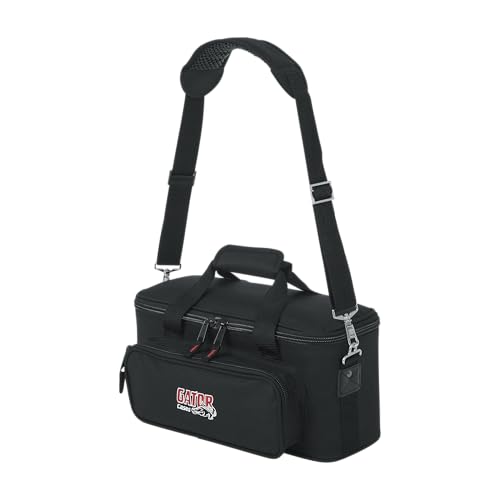 Gator Cases GM-12B Carry Bag with Foam Drops for Up to 12 Wired Microphones - size: (12) Wired Microphones (Nylon), style: (12) Wired Microphones (Nylon)
