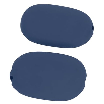 Headphone Protective Cover Kit for iOS Over Ear Headset, Silicone Headband Pad Beam Cushion Earpad Ear Cup Covers Set, Replacement Protector with Precise Openings, Washable (Blue) - color: Blue