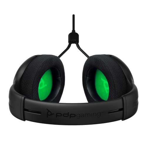 PDP Gaming AIRLITE Xbox Headset with Noise-Cancelling Microphone, Licensed Microsoft Series X|S, Xbox One Accessories, PC/Windows 10/11, Lightweight Wired Power Stereo headphones - Black - color: Black