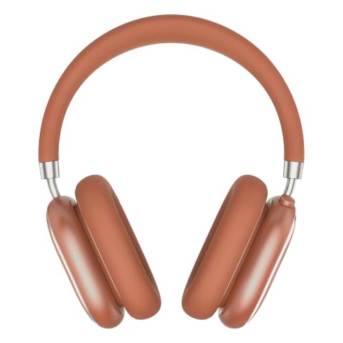 Srhythm NiceComfort 95 Adaptive Noise Cancelling Headphones Wireless | Bluetooth with Spatial Audio,Transparency,ENC,HD Sound,Low Latency for Gaming,Slim Headphones Lightweight - color: Rose Orange
