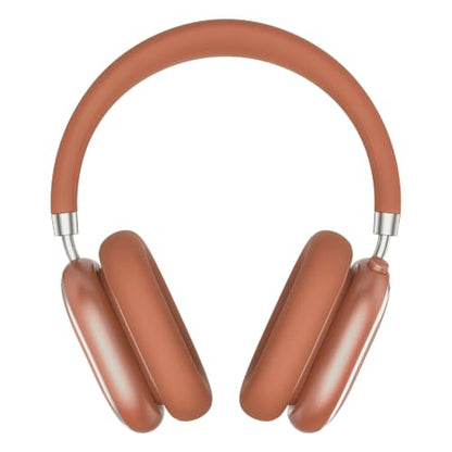 Srhythm NiceComfort 95 Adaptive Noise Cancelling Headphones Wireless | Bluetooth with Spatial Audio,Transparency,ENC,HD Sound,Low Latency for Gaming,Slim Headphones Lightweight - color: Rose Orange