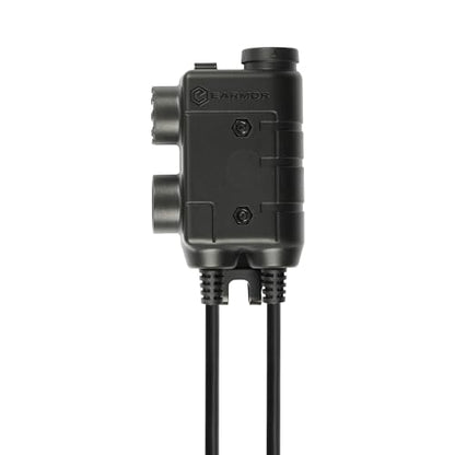 EARMOR Tactical Headsets PTT Dual Push-to-Talk PTT Nexus 7.00 Plug for Kenwood/Baofeng radios - style: M56 DUAL PTT