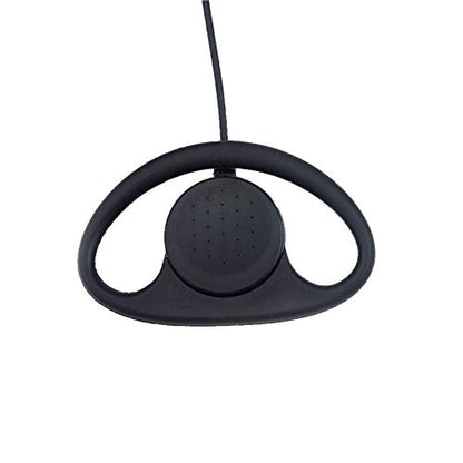 Earpiece Surveillance Kit Compatible with BaoFeng, BTECH, Kenwood Walkie Talkie with PTT Mic Headset Accessories (D-Shaped*2) - style: D-shaped*2