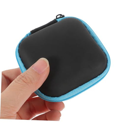 UKCOCO Portable Eva Earbuds Carrying Case with Zipper Durable Water Resistant Cord Organizer for Travel Essentials Compact Electronic Storage Bag for Earphones and Cables