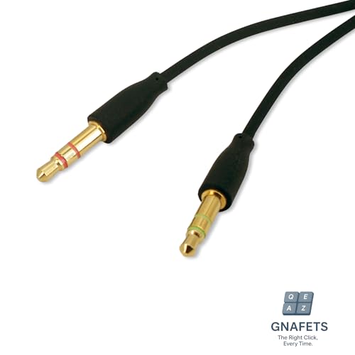 3.5mm Aux Splitter Cable Compatible with Razer Kraken, BlackShark, Nari, Barracuda X– Headphone & Microphone 3.5mm Jack to Separate Input, 6ft, Gold Plated