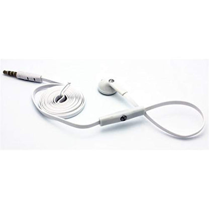 Wired Earphone Mono Headset Compatible with Samsung Galaxy A23,A14,A13,A03s - Single Earbud 3.5mm Headphone Flat