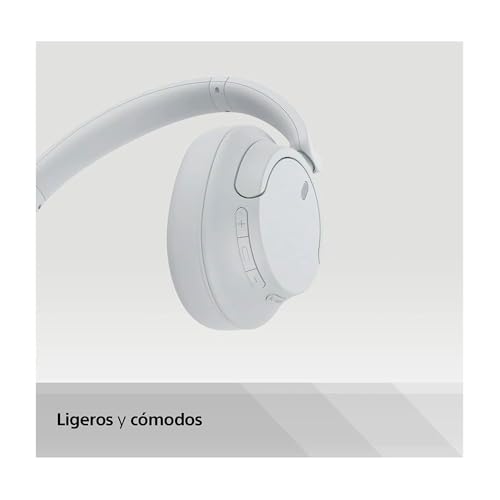 Sony WH-CH720NW Noise Canceling Wireless Bluetooth Headphones - Built-in Microphone - up to 35 Hours Battery Life and Quick Charge - Matte White - color: Matte White