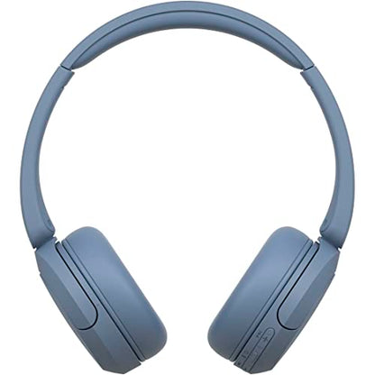 Sony WH-CH520 Best Wireless Bluetooth On-Ear Headphones with Microphone for Calls and Voice Control, Up to 50 Hours Battery Life with Quick Charge Function, Includes USB-C Charging Cable - Blue - color: Blue