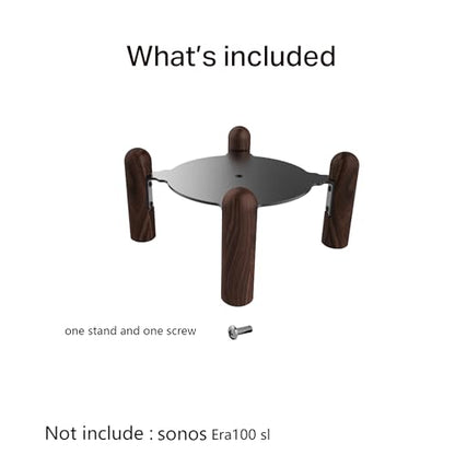 Desk Black Walnut Stand for Sonos Era100 and Era100 SL Speaker (Sonos Era100 and Era100 SL)