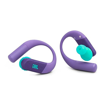 JBL Endurance Peak 4 - Cancelling Sport Earbuds - Purple | Adaptive Noise Cancelling with Smart Ambient, IP68 water and dust proof, Secure fit with TwistLock design - color: Purple