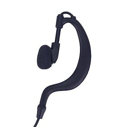 VX-261 Earpiece with mic PTT for Motorola Vertex Standard Radio EVX-261 VX-231 EVX-531 EVX-534 VX-180 VX-298 VX-350 VX-351 G Shape Spring Wire Ear-Hook Headset, 2 Pack