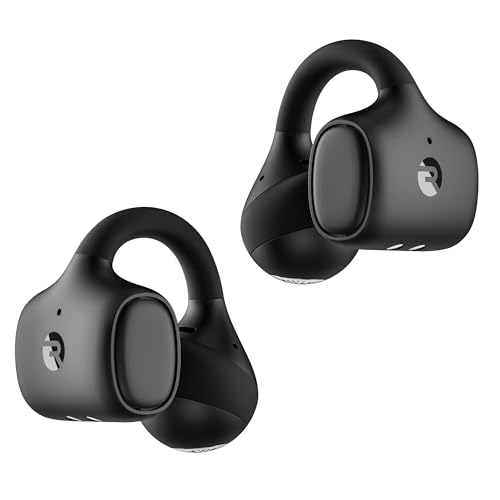 Raycon Everyday Clip On Earbuds - Open Ear Headphones, Lightweight Wireless Earbuds Bluetooth, Sweat & Water Resistant Earphones, Clip Earbuds with Buttons, 30 Hours Battery Life (Carbon Black) - color: Carbon Black
