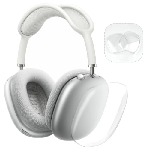 MOLOPPO Clear PC Hard Case for AirPods Max 2/1 (2026/2024/2020) | Clear shell, Durable PC, Anti-Scratch, Ultra Protective, Transparent accessories for AirPods Max 2/1 - color: A-Translucent-Hard