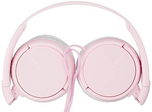 Sony ZX Series Wired On-Ear Headphones, Pink MDR-ZX110 - color: Pink, style: No Mic