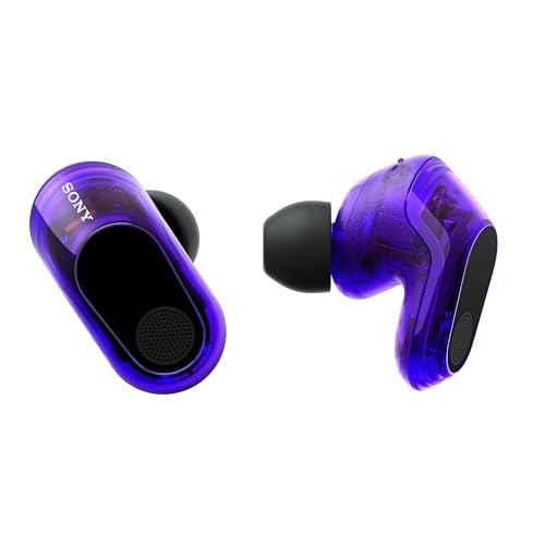 Sony INZONE Buds Wireless Noise Cancelling Gaming Earbuds, Glass Purple | Perfect for PlayStation® 5, PC/PS5/Switch/Mobile, 48Hr Battery with Case, Low Latency 2.4GHz USB-C Dongle, Truly Wireless