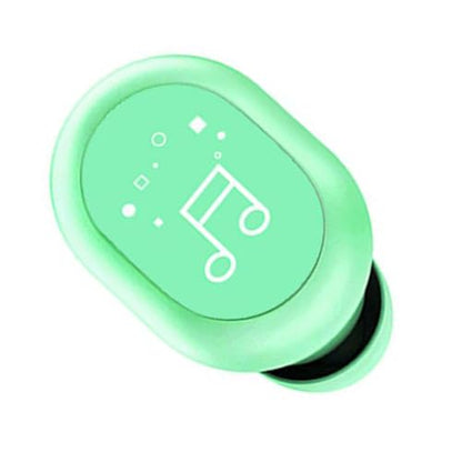 Fabater Single Ear Bluetooth Headset, BT 5.0 3 Hour Playtime Mini Wireless Earbuds, Truck Driver Headset with Touch Control Dual Interconnection IPX4 Sweatproof for Smart Phones PC TV (Green) - color: Green