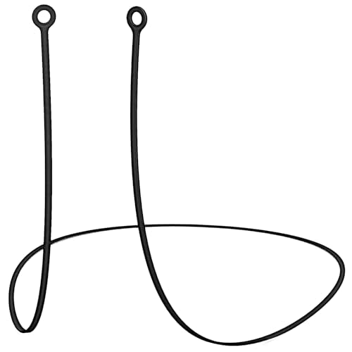 Ptwola 2 Pack Silicone Earphones Anti-Lost Straps Soft Safety Tug-Resistant Sports Earplug Lanyard Flexible Wire Cable Connector Cord Fits Any Wireless Bluetooth Earphones