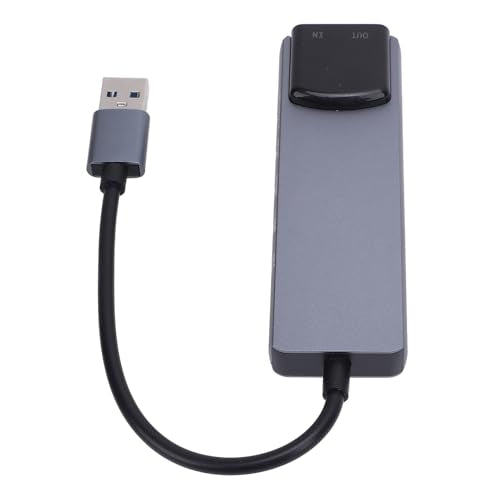 Fabater External USB Sound Card, 5.1 7.1 Channel Support Smart Noise Reduction 5. Channel External Sound Card, USB for Gaming with Optical Input Output for PC Laptop Home