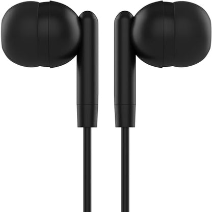 Maeline Classroom Headphones Bulk 5 Pack Earbuds – Wired 3.5mm School Earbuds for Students, Kids, Library & Testing Use – Individually Wrapped, Multi Device Compatible – Black - color: Onyx Black, size: 5 Pack