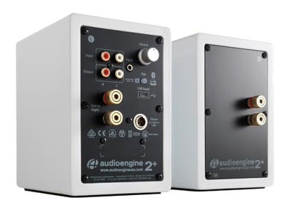 Audioengine A2+ Wireless Computer Speakers – Bluetooth Desktop Speakers | with 24-Bit DAC for PC, Mac, Gaming and Music - White - color: Gloss White, style: Desktop