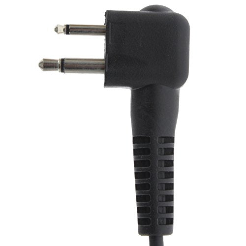 D Shape Earpiece Headset PTT for Motorola Two Way Radio Walkie Talkie 2pin(Pack of 2)