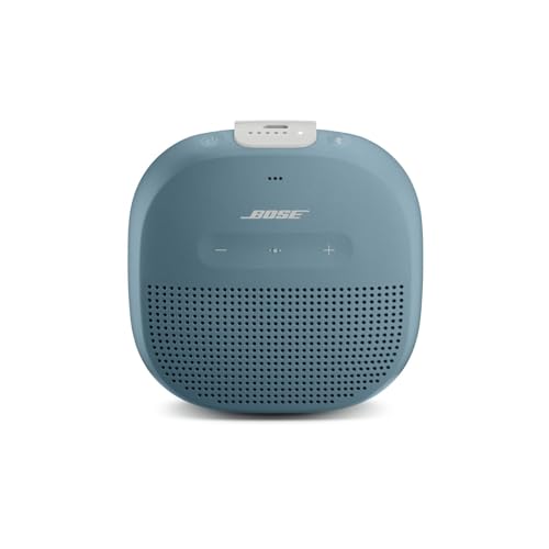 Bose SoundLink Micro Bluetooth Speaker: Small Portable Waterproof Speaker with Microphone, Stone Blue - color: Blue