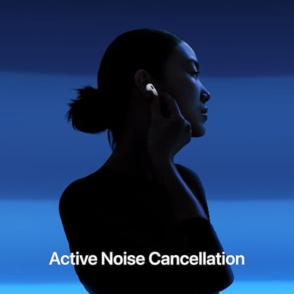 Apple AirPods 4 Wireless Earbuds, Bluetooth Headphones, with Active Noise Cancellation, Adaptive, Transparency Mode, Personalized Spatial Audio, USB-C Charging Case, Wireless Charging, H2 Chip - style: With Active Noise Cancellation