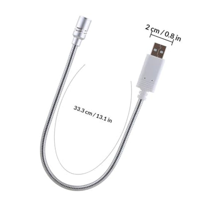 Portable USB Microphone with Compact Design for Laptop and Desktop Computer, Aluminum Alloy Material, Silver Color, for Gaming and Meeting Use