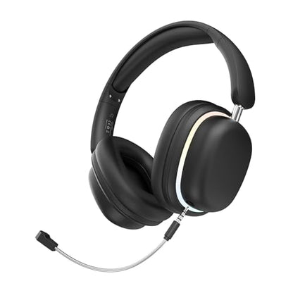 IHAO Luxury Wireless Over-Ear Bluetooth Headset with Active Noise Cancellation Detachable Extent Gaming Mic Foldable Rotatable Design Lightweight-SY-T3 Headset Black - color: SY-T3 Headset Black
