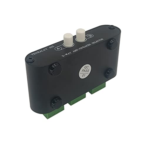 2-Way Stereo Amplifier Speaker Selector, AB Speaker Switch 2 Zone Distribution, Amp Switcher Box, SPK Controller A21 - color: 2 WAY AMP Switcher A21
