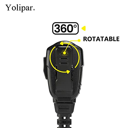 10 PCS UV-5R Earpiece Surveillance Kit Compatible with BTECH, Retevis RT21 RT22, Kenwood, Arcshell AR-5 Walkie Talkie Radio with PTT Mic Tansparent Acoustic Tube Headset - color: for Baofeng radio, size: 10 PCS