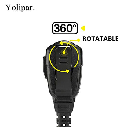 10 PCS UV-5R Earpiece Surveillance Kit Compatible with BTECH, Retevis RT21 RT22, Kenwood, Arcshell AR-5 Walkie Talkie Radio with PTT Mic Tansparent Acoustic Tube Headset - color: for Baofeng radio, size: 10 PCS