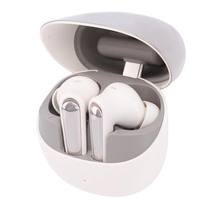 Wireless Gaming Earbuds Low Latency 2.4GHz Bluetooth Dual Mode with ENC Mic USB C Dongle for Phone Tablet Laptop (White) - color: White