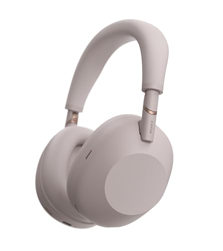 Sony WH-1000XM6 The Best Noise Cancelling Wireless Headphones, Sand Pink | HD NC Processor QN3, 12 Microphones, Adaptive NC Optimizer, Mastered by Engineers, Studio-Quality, Up to 30 Hrs of Battery - color: SAND PINK