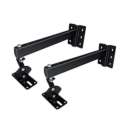 Entertainment Center Shelves Lengthened and Thickened Speaker Wall Mount Bracket Can Be Rotated And Can Be Adjusted To Tilt The Speaker Mounting Bracket Suitable for DVD players, cable boxes ( Color : - color: Brass