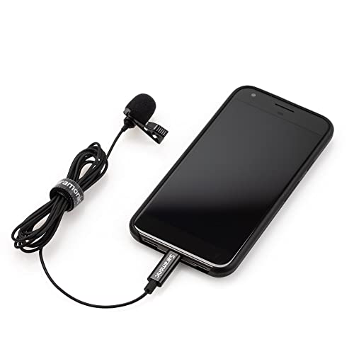 Saramonic LavMicro-U USB C Lavalier Microphone for iPhone 15, iPad, Android, Omnidirectional Condenser Lapel Mic for Vlogging, Interviews, YouTube, TikTok