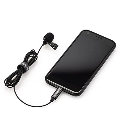 Saramonic LavMicro-U USB C Lavalier Microphone for iPhone 15, iPad, Android, Omnidirectional Condenser Lapel Mic for Vlogging, Interviews, YouTube, TikTok