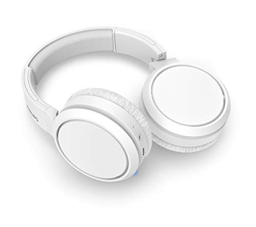 PHILIPS Trucker Bluetooth Headset, Wireless Headset with Noise-Canceling Microphone, 2-in-One Convertible Mono & Stereo Design Headphone (White) - color: White