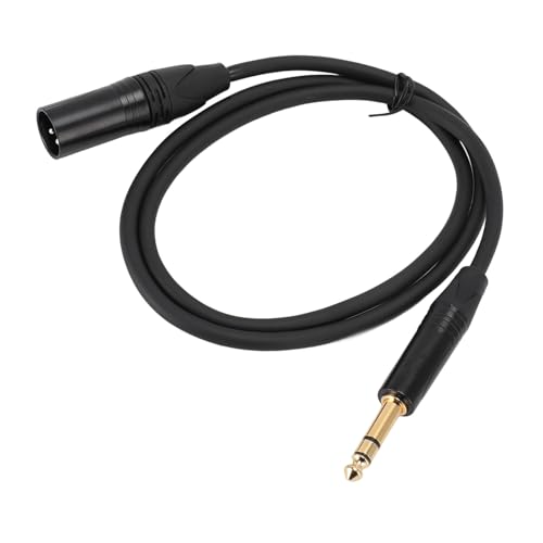 Goshyda 1/4 Inch to XLR Male Cable, XLR Male to 1/4 Inch TRS, Balanced XLR Microphone Cable to 6.35mm Jack, Quarter inch TRS Male to XLR Male Microphone Cable (3 Meters / 9.84ft) - size: 3 Meters / 9.84ft