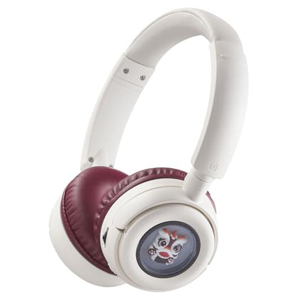 Wireless On-Ear Headphones Bluetooth with Microphone, Lightweight Foldable Wireless Headphones Built-in LED Lights, FM Radio, Micro SD/TF Slot for Travel Home, Red Q9M - color: Red